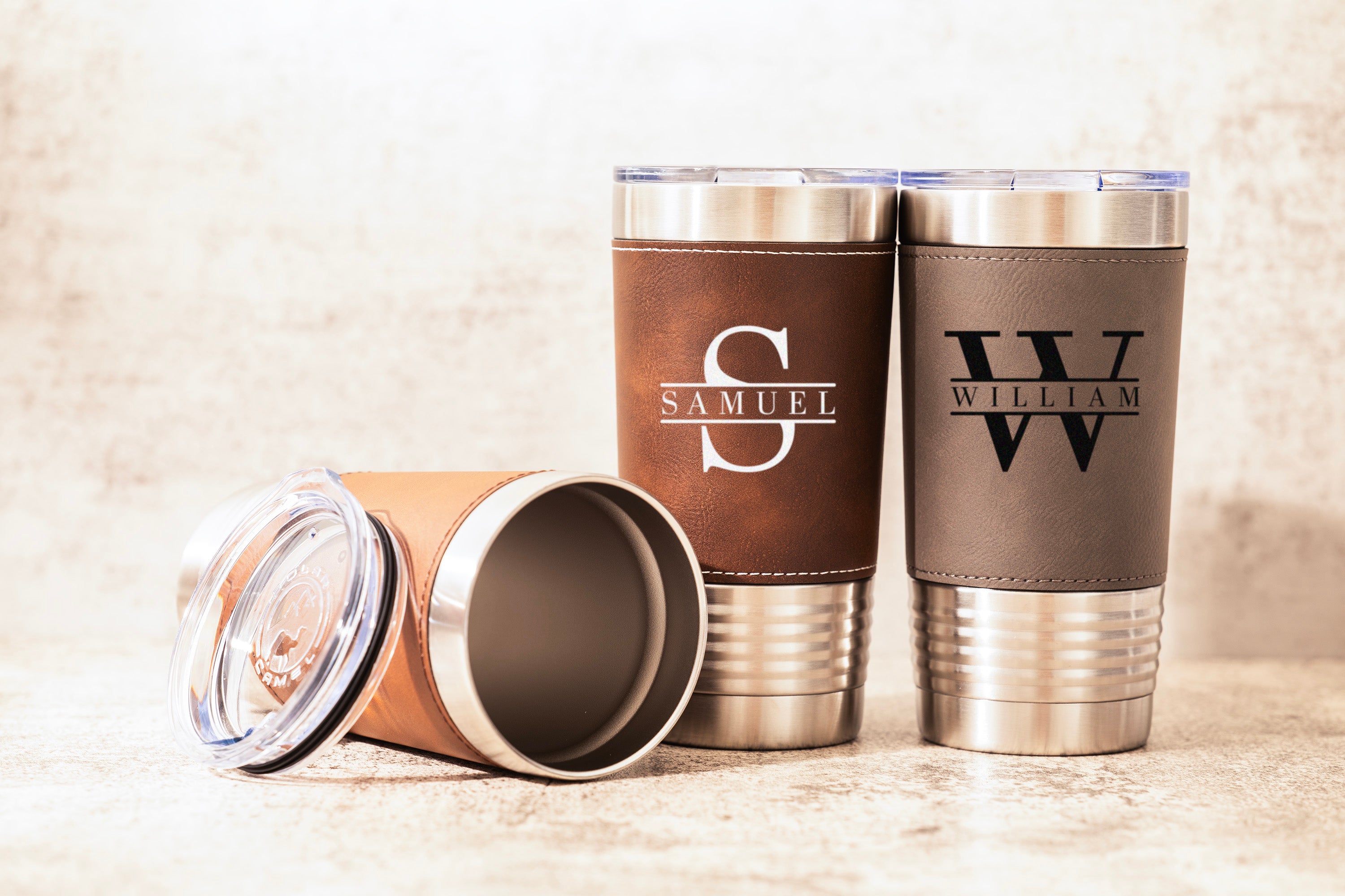 LEATHER TUMBLER